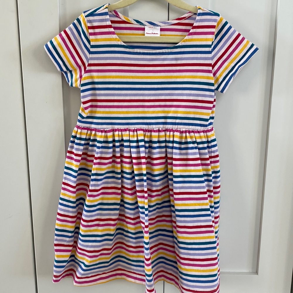 EUC Hanna Andersson Short Sleeve Stripe Dress